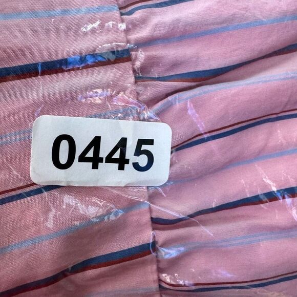 New Loft Pink Striped Sleeveless A Line Midi Dress Size XS Lightweight Relaxed - Picture 8 of 9